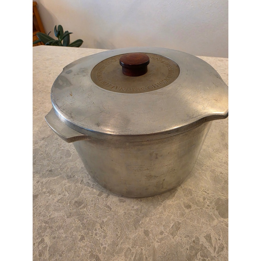 Magnalite GHC Country Collection 7 Qt Stock Pot Lid Steamer 5738 Sidney Ohio USA